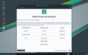 Abbildung 1: Konventionell und doch modern: der XFCE-Desktop von Manjaro&nbsp;18.0.