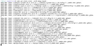 Abbildung 1: Dpkg-Repack baut, falls n&ouml;tig, aus der von Hand installierten Software auf dem Quellrechner neue Pakete, die mit in das Archiv zum &Uuml;bertragen der Daten wandern.