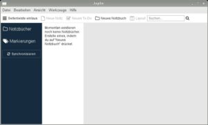 Abbildung 1: Nach dem ersten Start bietet die Software an, direkt einen Notizzettel anzulegen. Es lohnt sich aber, zuerst einige grundlegende Dinge zu konfigurieren.