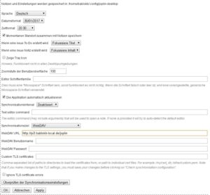 Abbildung 2: In den allgemeinen Einstellungen legen Sie unter anderem fest, ob Sie den Webclipper einsetzen m&ouml;chten.
