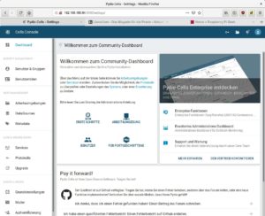 Abbildung 2: Im Admin-Dashboard richten Sie Benutzer und Gruppen ein.