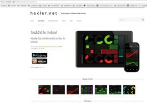 Abbildung 4: Die bunten Oberflächen von Hexlers TouchOSC lassen sich mit einem Editor bearbeiten und so auch auf verschiedene Mobilgeräte und Anwendungen optimal anpassen.