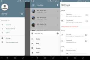 Abbildung 4: Die Android-App Pydio Cells dient nur als Zwischenl&ouml;sung, bis der eigentliche Client angepasst werden kann.
