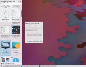 Abbildung 6: Dieses Widget &uuml;bernimmt die Konfiguration in Multi-Monitor-Umgebungen. Der Pr&auml;sentationsmodus verhindert bei Vortr&auml;gen, dass sich der Bildschirm mitten im Vortrag abdunkelt.