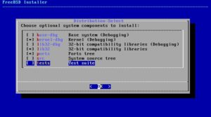 Abbildung 1: Die Installation erfolgt bei FreeBSD komplett im Textmodus.