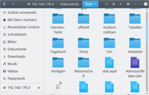 Abbildung 1: Der Gnome-Dateimanager unterstützt den Zugriff auf Dateien aus der Ferne via SSH. Sein Pendant Dolphin aus aus den KDE Applications beherrscht das ebenfalls.