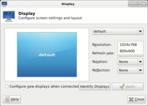 Abbildung 4: Mangels entsprechender Hardware-Erkennung schränkt FreeBSD die verfügbaren Auflösungen bei manchen Grafikkarten und Monitoren massiv ein.