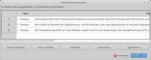Abbildung 4: Die transkribierten O-Ton-Texte übernehmen Sie per Export oder per Copy and Paste in Ihr Manuskript.