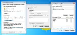 Abbildung 1: Mit der <span class="ui-element">Erweiterten Freigabe</span> unter Windows geben Sie Verzeichnisse f&uuml;r einen bestimmten Benutzer statt f&uuml;r die Heimnetz-Dom&auml;ne frei und k&ouml;nnen auch die Freigabebezeichnung unabh&auml;ngig vom Verzeichnisnamen festlegen.