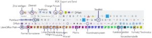 Abbildung 1: Auf der Symbolleiste sind die Icons der vorgestellten Plugins zu sehen.