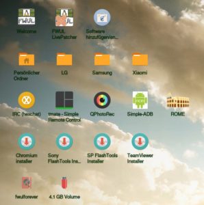 Abbildung 2: Tools zur Nutzung mit Mobiltelefonen finden Sie direkt auf dem Desktop.