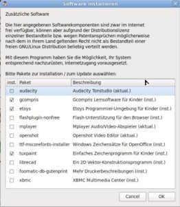 Abbildung 4: Wer ein Programm vermisst oder ein vorhandenes aktualisieren will, greift zum Install-Extras-Utility.