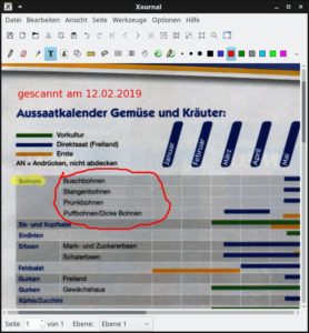 Abbildung 5: Eigentlich wurde Xournal als Programm zum Anfertigen von Notizen konzipiert, kann diese aber unter anderem auch PDF-Dokumenten hinzuf&uuml;gen (<span class="ui-element">Datei</span>&nbsp;| <span class="ui-element">PDF annotieren</span>, danach <span class="ui-element">Datei</span>&nbsp;| <span class="ui-element">Als PDF exportieren</span>).
