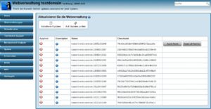 Abbildung 1: Updates des Karoshi-Servers sollten &uuml;ber das Web-Interface erfolgen.
