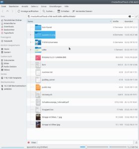 Abbildung 4: Zum Test löschten wir 19 Dateien unter Umgehen des Papierkorbs per <code>rm -rf</code> von einem USB-Stick.