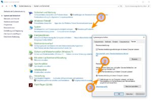 Abbildung 5: Unter Windows&nbsp;10 aktivieren Sie die Remote-Desktop-Funktion &uuml;ber die Systemeinstellung. Die Authentifizierung &uuml;ber die Netzwerkebene m&uuml;ssen Sie aus Kompatibilit&auml;tsgr&uuml;nden deaktivieren.