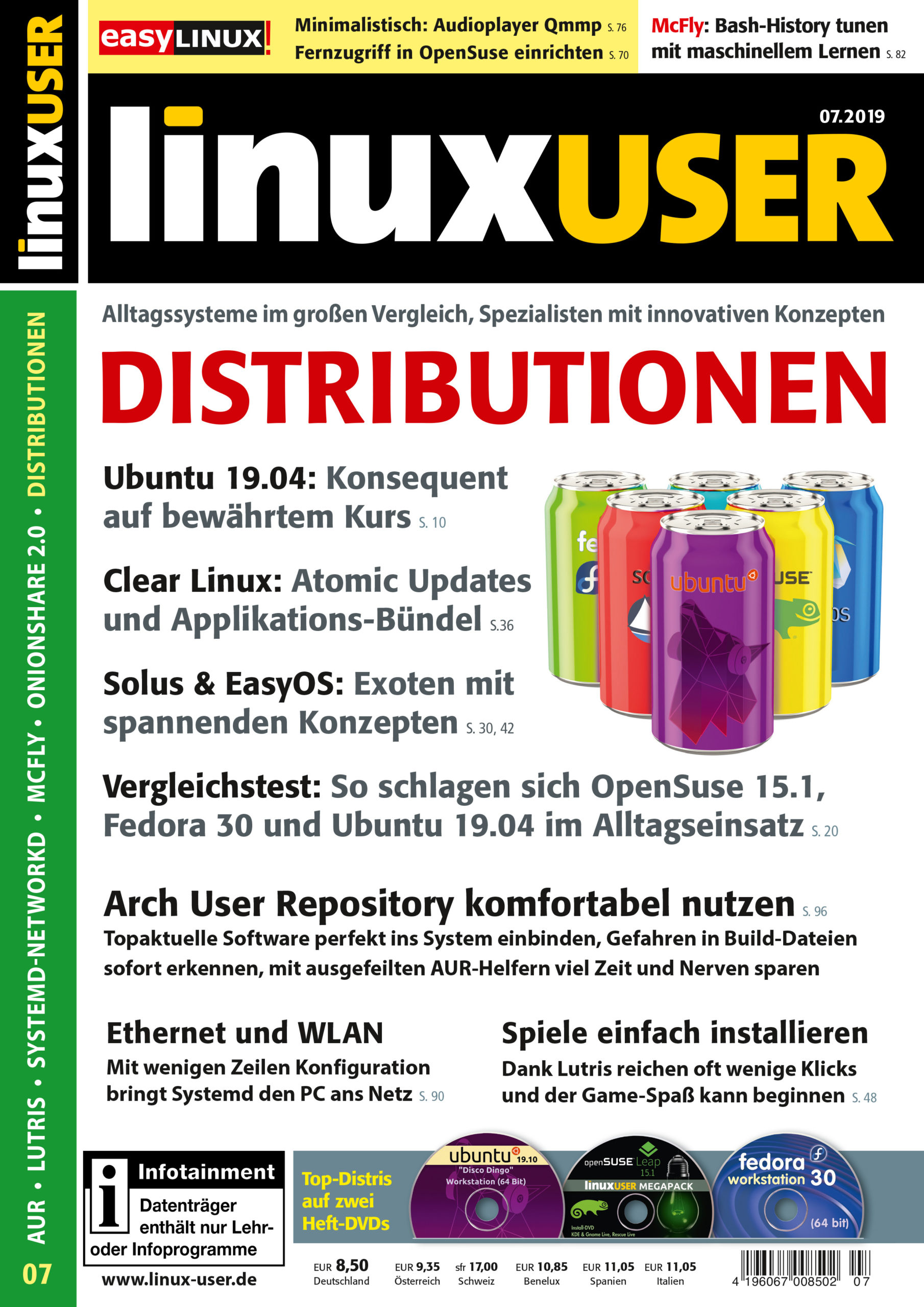 Heftcover LinuxUser 07/2019