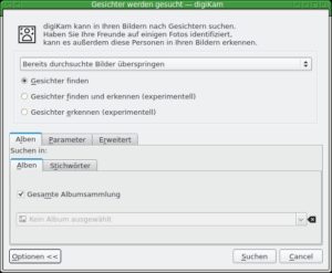 Abbildung 2: Die rechenzeitintensive Suche nach Gesichtern lässt sich im Dialog auf relevante Bereiche einschränken.