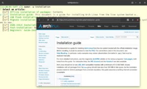 Abbildung 3: Wollen Sie mit Awman lediglich suchen, die Darstellung aber einem Webbrowser &uuml;berlassen, erreichen Sie das mit dem Parameter <code>-w</code>.