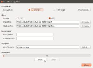 Abbildung 3: Auch Dateien lassen sich mit EncryptPad verschlüsseln. Das Programm erfüllt somit viele Einsatzzwecke.