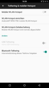 Abbildung 5: Bluetooth-Tethering bietet sich als kabellose, aber dennoch relativ stromsparende Methode an, um vom Laptop aus die Smartphone-Internet-Verbindung mitzunutzen.