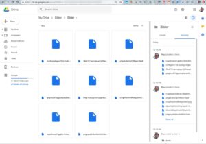 Abbildung 7: Nach dem Hochladen mit aktivierter Verschl&uuml;sselung sieht der Browser und somit auch der Anbieter des Cloud-Speichers nur noch kryptische Dateinamen.