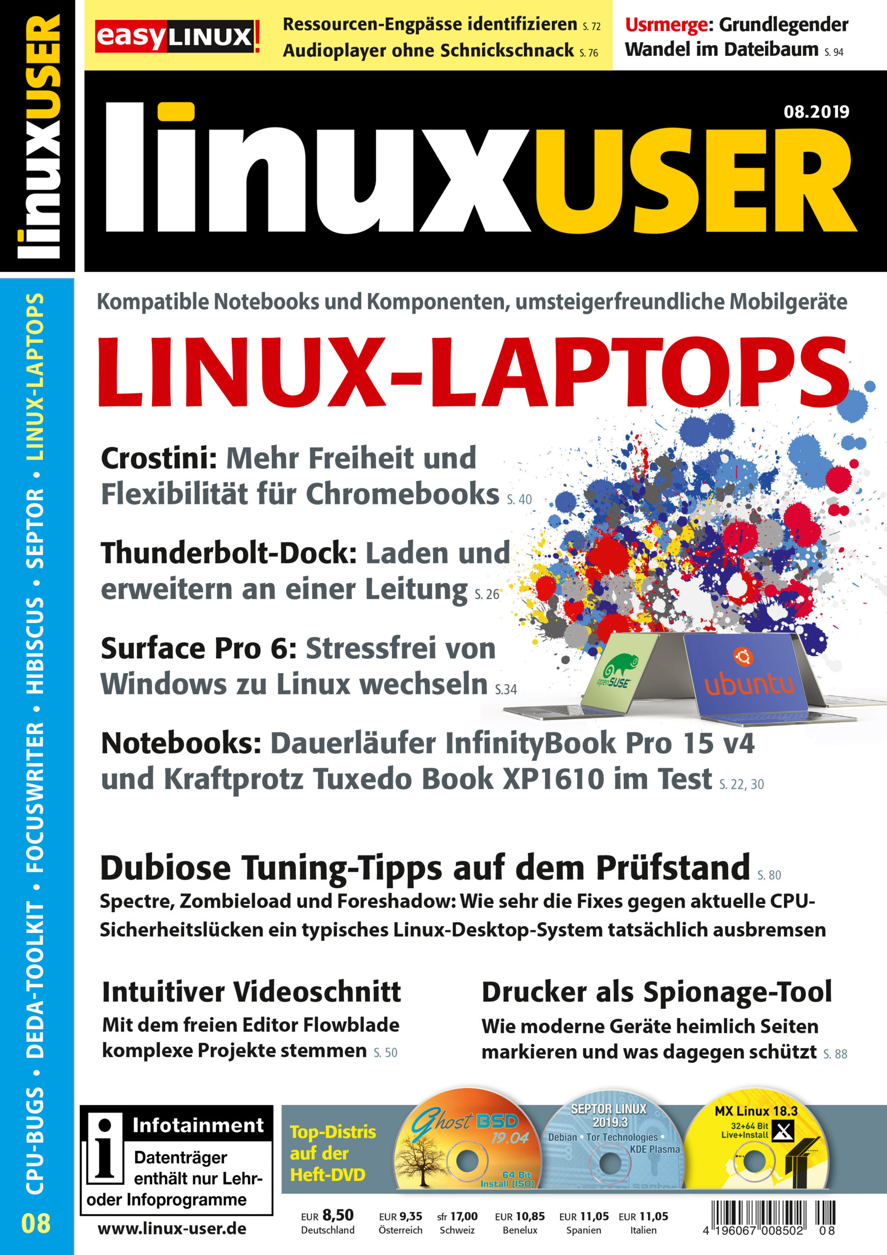 Heftcover LinuxUser 08/2019
