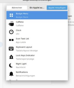 Abbildung 2: Mithilfe von Applets werten Sie im Handumdrehen den ansonsten recht schlichten Desktop auf.