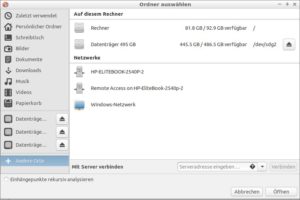 Abbildung 3: Baobab kann auch entfernte Systeme &uuml;ber das Netzwerk von obsoleten Datenbest&auml;nden befreien.