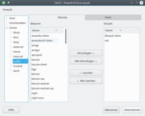 Abbildung 4: OpenSuse Leap&nbsp;15.1 hat das bei der Vorg&auml;ngerversion reichlich un&uuml;bersichtliche YaST-Modul zur Firewall-Konfiguration neu gestaltet.