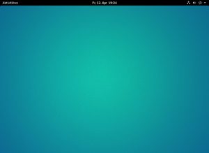 Abbildung 4: Den in Ruhestellung v&ouml;llig leeren Standard-Gnome-Desktop, der Dock und Anwendungsstarter erst nach Dr&uuml;cken von Windows/Meta zeigt, r&uuml;sten Sie unter Ubuntu mit dem Paket <span class="ui-element">vanilla-gnome-desktop</span> nach.