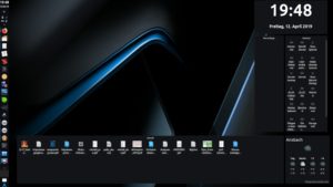 Abbildung 6: Mit seinen Desktop-Widgets und zahllosen Gestaltungsm&ouml;glichkeiten f&uuml;r die Leisten ist KDE das ideale Bet&auml;tigungsfeld f&uuml;r Power-User.