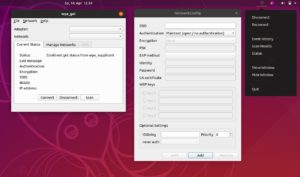 Abbildung 7: Wpa_gui bietet die M&ouml;glichkeit, das WLAN unter Systemd-networkd per grafischer Oberfl&auml;che einzurichten und zu verwalten. Allerdings rechtfertigt das Ergebnis den Aufwand oft nicht.