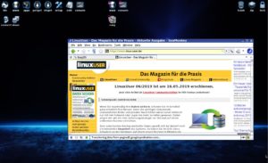 Abbildung 8: Die Browsersuite Seamonkey, ehemals Mozilla Application Suite, umfasst einen Webbrowser, einen E-Mail- und IRC-Client, einen HTML-Editor, ein Adressbuch und diverse Hilfsprogramme.
