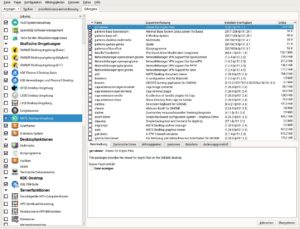 Abbildung 11: Ein weiteres Plus der grafischen OpenSuse-Software-Verwaltung sind die Schemata, die thematisch zusammengeh&ouml;rige Software-Pakete mit einem Mausklick ausw&auml;hlen.