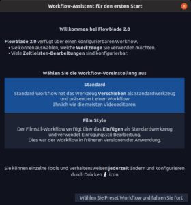 Abbildung 1: Mit diesen Einstellungen ist gleich standardmäßig das sogenannte Move-Werkzeug aktiv, mit dem sich die Clips frei auf der Zeitleiste verschieben lassen.
