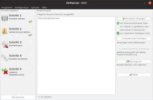 Abbildung 2: Mit einem Haken vor <span class="ui-element">nur registrierte Dateitypen lesen</span> ber&uuml;cksichtigt Mediapurge nur Dateien, die es selbst kennt.
