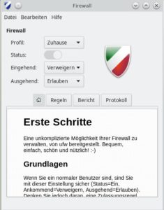 Abbildung 2: Die Ufw-Firewall und ihr grafisches Frontend Gufw machen die Konfiguration der Firewall zum Kinderspiel.