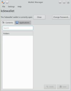 Abbildung 4: Der Wallet Manager aus dem KDE-Fundus k&uuml;mmert sich um Passw&ouml;rter. Mit dem Programm organisieren Sie verschl&uuml;sselt Zugangsdaten zu Netzdiensten oder Anwendungen.