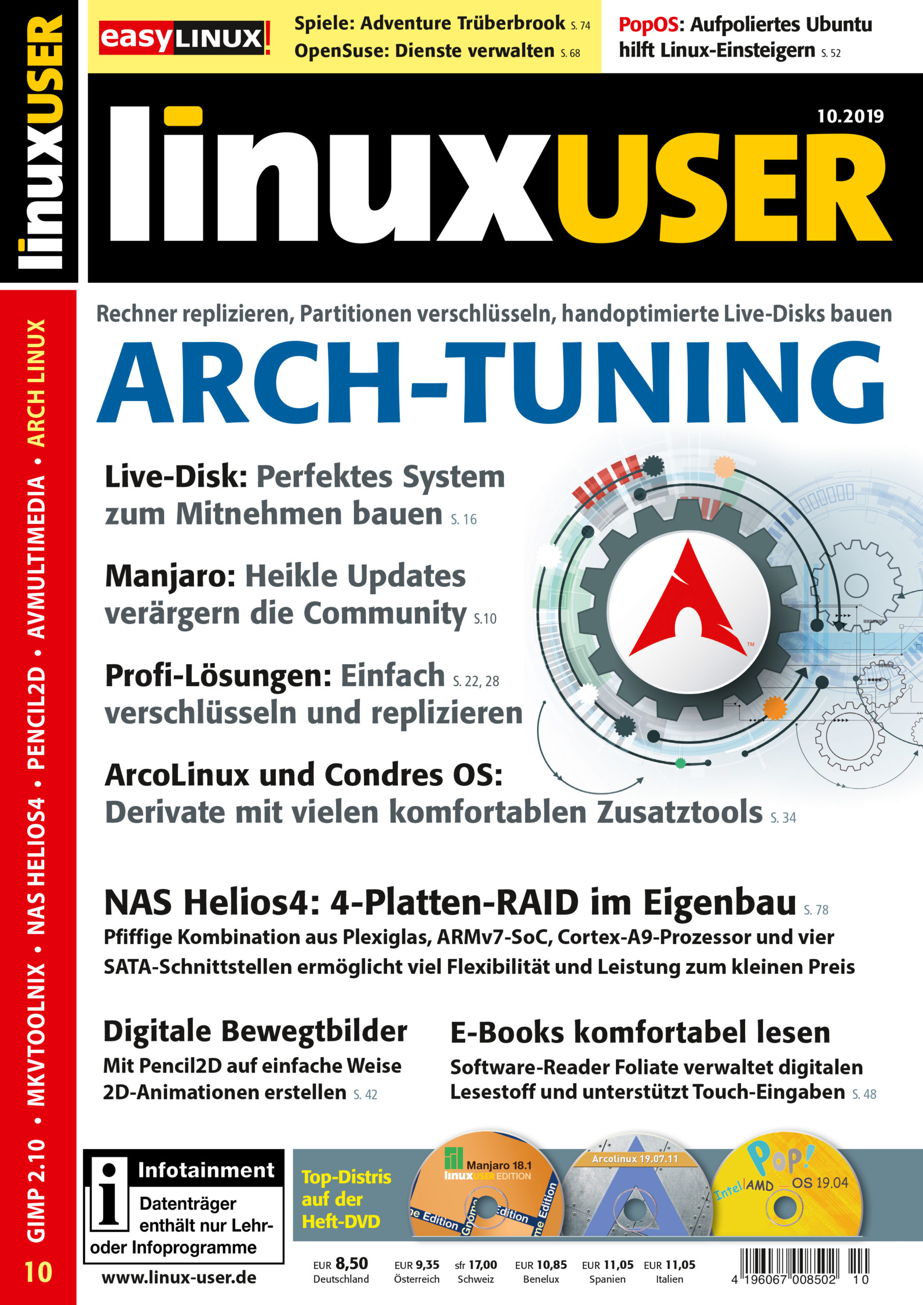 Heftcover LinuxUser 10/2019
