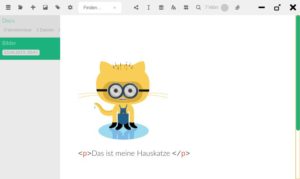 Abbildung 1: Bei einigen Markdown-Elementen zeigt Zettlr die Vorschau bereits im Eingabefenster an.