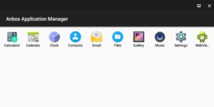 Abbildung 1: Der Application Manager bildet die Oberfläche von Anbox.
