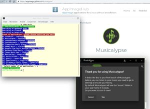 Abbildung 3: Die Eingabe der Nummer vor der gew&uuml;nschten Anwendung f&uuml;hrt im Webbrowser zum entsprechenden App-Store. Der bietet im Fall von AppImage das Herunterladen der Anwendung an, bei Flatpak oder Snap deren Installation.