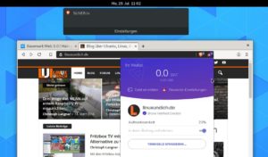 Abbildung 5: Optional blendet Brave, wie hier &uuml;ber das Benachrichtigungssystem des Desktops, Werbung ein. Die Einnahmen teilen sich dabei der Nutzer, der Browserhersteller und die Seitenanbieter.