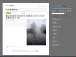 Abbildung 6: Mit dem Link aus dem Import-Tiddler binden Sie das Bild in beliebige andere Tiddler ein.
