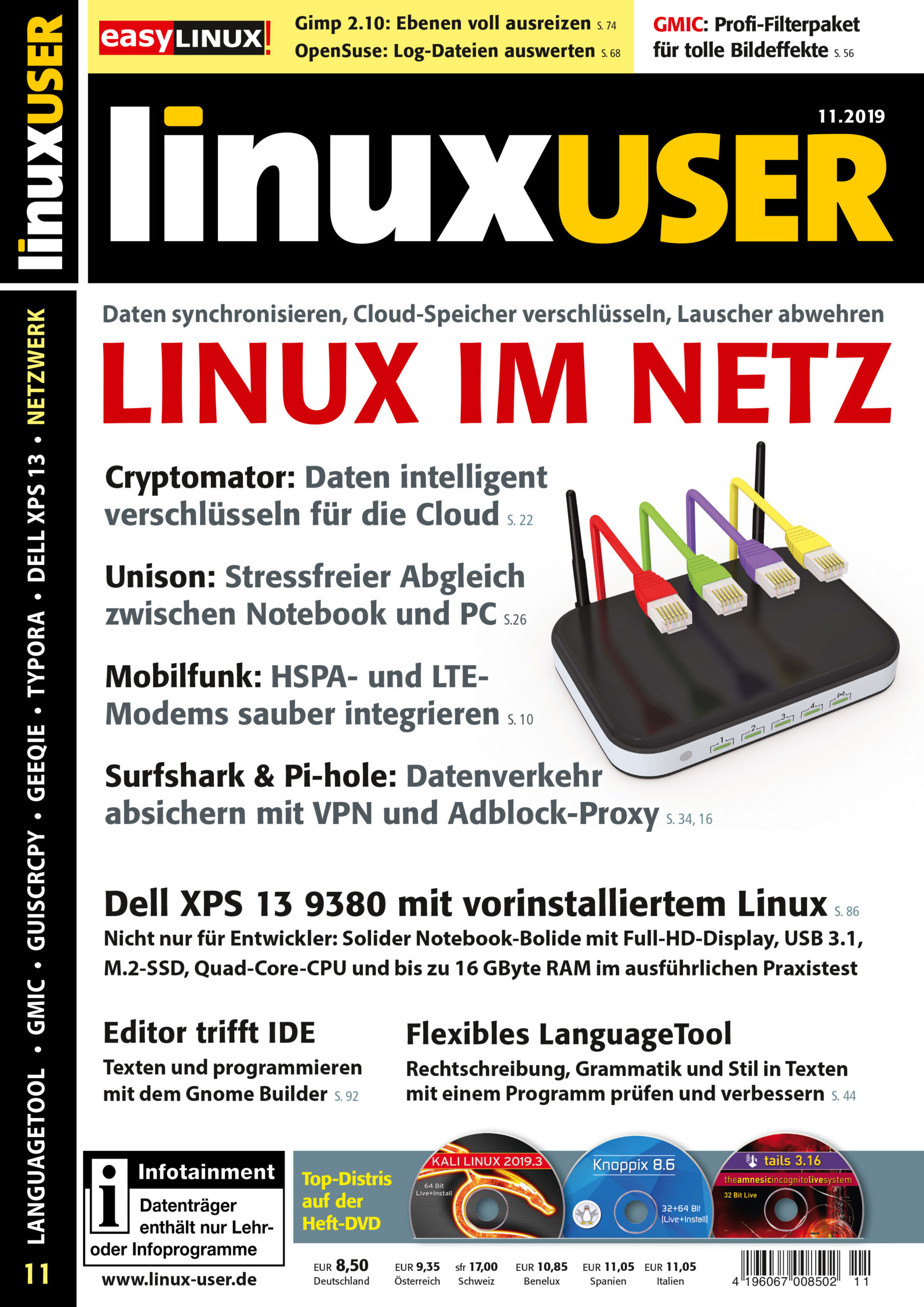 Heftcover LinuxUser 11/2019