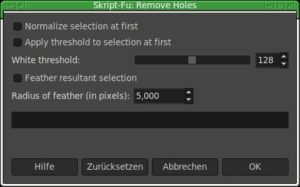 Abbildung 1: Eine moderne Variante des altbekannten Skripts <span class="ui-element">Remove Holes</span> geh&ouml;rt nun zu den Standardfunktionen.