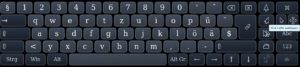 Abbildung 3: Im Tablet-Modus l&auml;sst sich &uuml;ber ein Icon auf dem Desktop eine virtuelle Tastatur &ouml;ffnen, die das Ger&auml;t unabh&auml;ngig von der realen Tastatur macht.