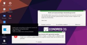 Abbildung 3: Einige der voreingestellten Desktop-Anwendungen, wie etwa der Installer, sind nicht besonders sinnvoll, andere funktionieren nicht besonders gut.