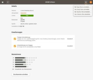 Abbildung 4: Snap und Flatpak lassen sich m&uuml;helos nachtr&auml;glich in den Paketmanager integrieren.